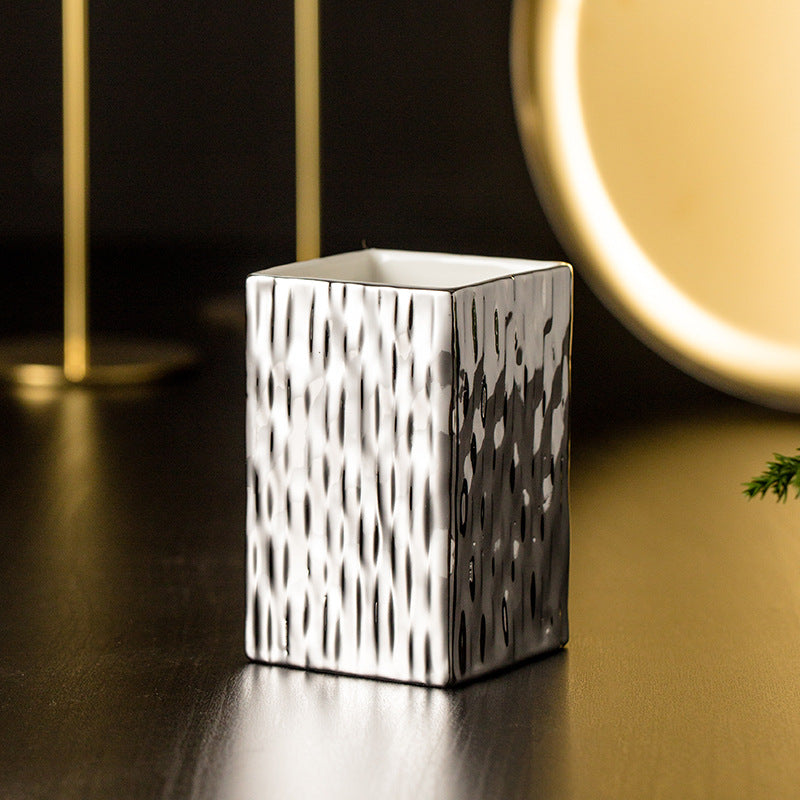 5 piece  Ceramic Gold  Bathroom Set