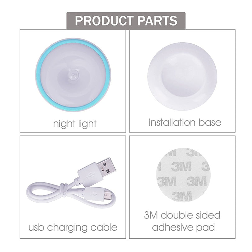 360 degree LED Rotating Human Body Induction Night  Light