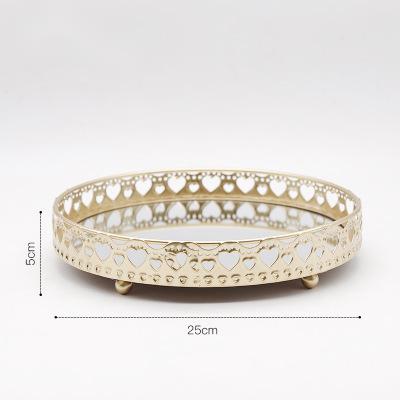 Luxury Glass Mirror Tray