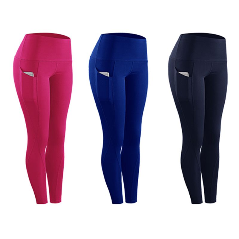 Women  Skinny Fitness Leggings Sportswear  with Pocket