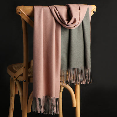 Double-Sided Women Winter Scarf.