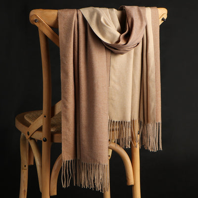 Double-Sided Women Winter Scarf.