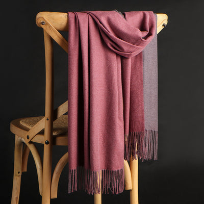 Double-Sided Women Winter Scarf.