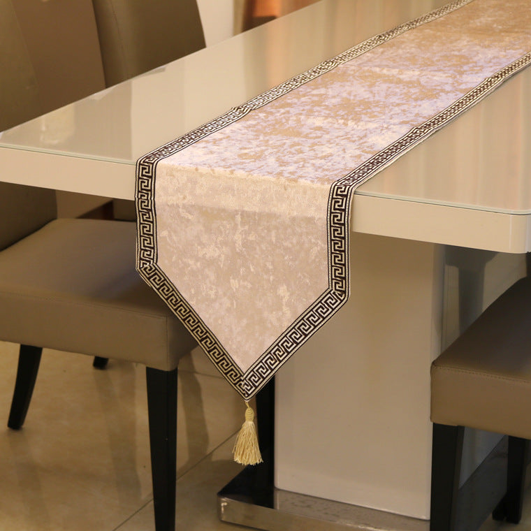Simple New Chinese Style Piece Solid Color Table Runner