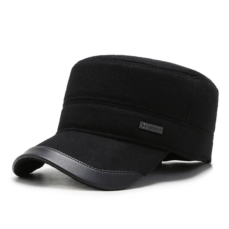 Winter warm father's hat thickened