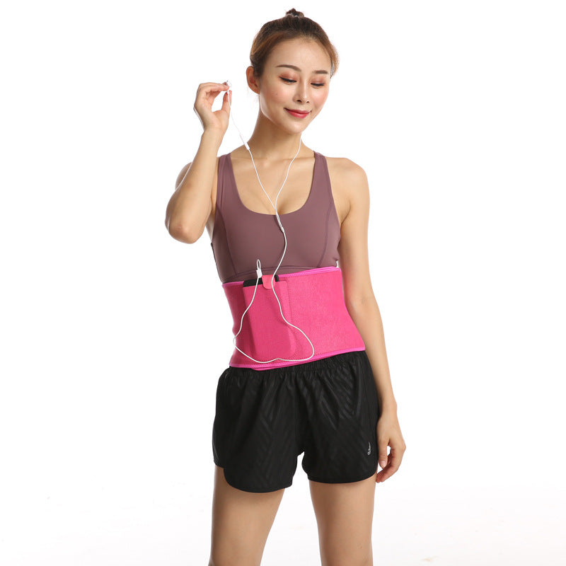 Adjustable  Sports Sweating Waistband Men And Women Fitness Belt.