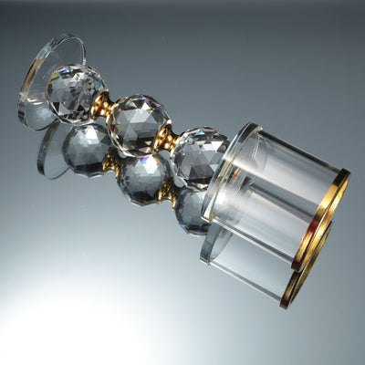 European Romantic Crystal Candle Holder