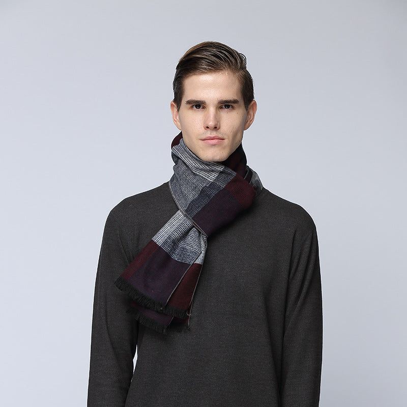 Men Silk brushed scarf