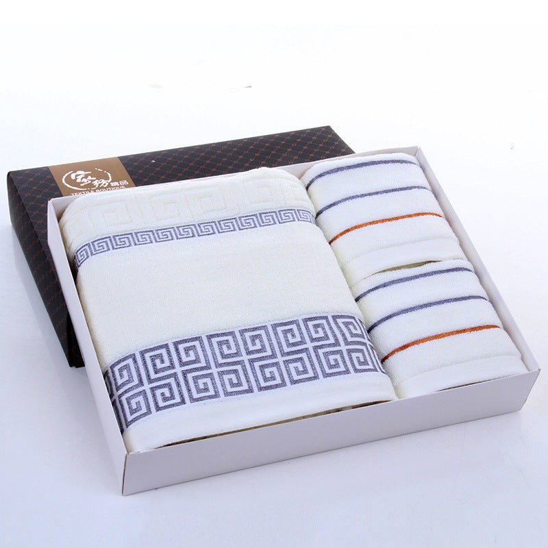 Three-piece cotton towel set
