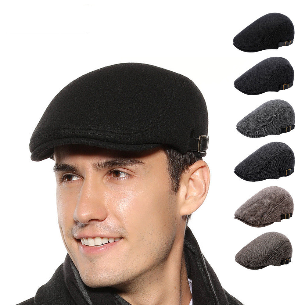 Men's Autumn And Winter Woolen  Beret