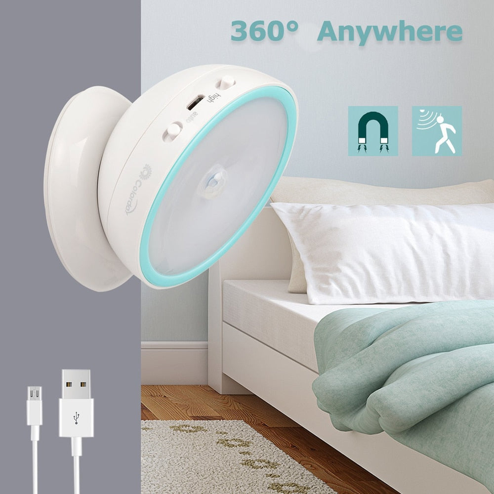 360 degree LED Rotating Human Body Induction Night  Light