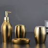 Four-piece ceramic wash bathroom set