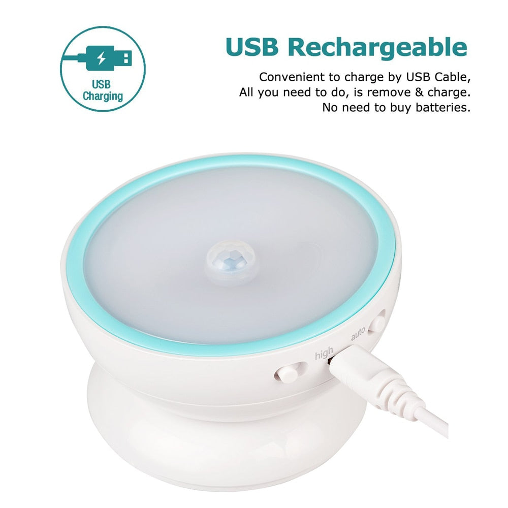 360 degree LED Rotating Human Body Induction Night  Light