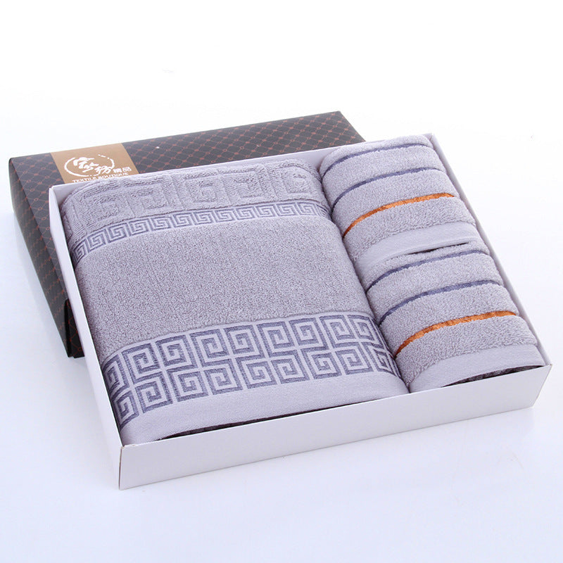 Three-piece cotton towel set