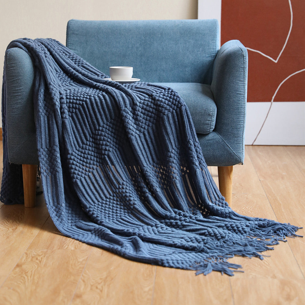 Knitted Blanket Bed Throw