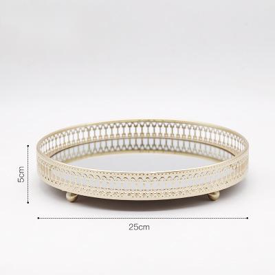 Luxury Glass Mirror Tray