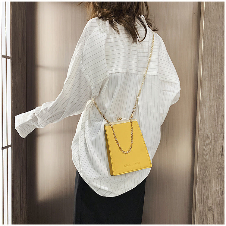 Crossbody bag clip bag summer box bag