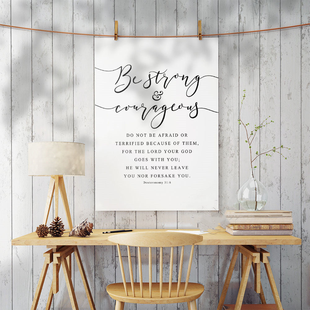 Bible Verse Wall Mural Poster