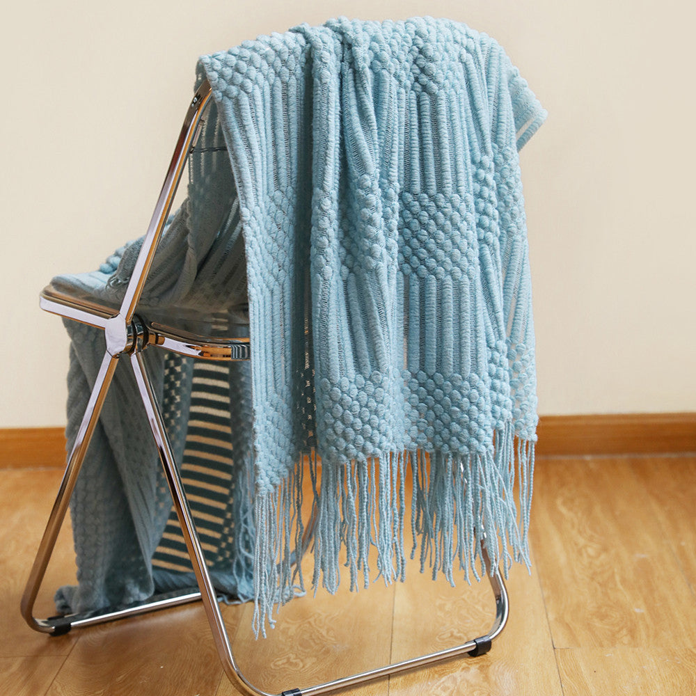 Knitted Blanket Bed Throw