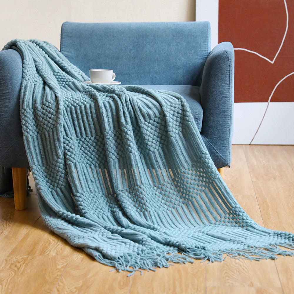 Knitted Blanket Bed Throw