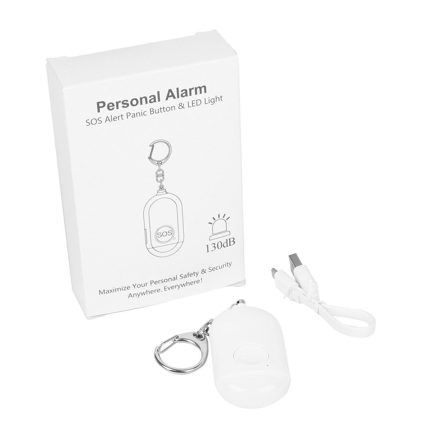 Woman Call For Help Personal Safety Self Defense Alarm.