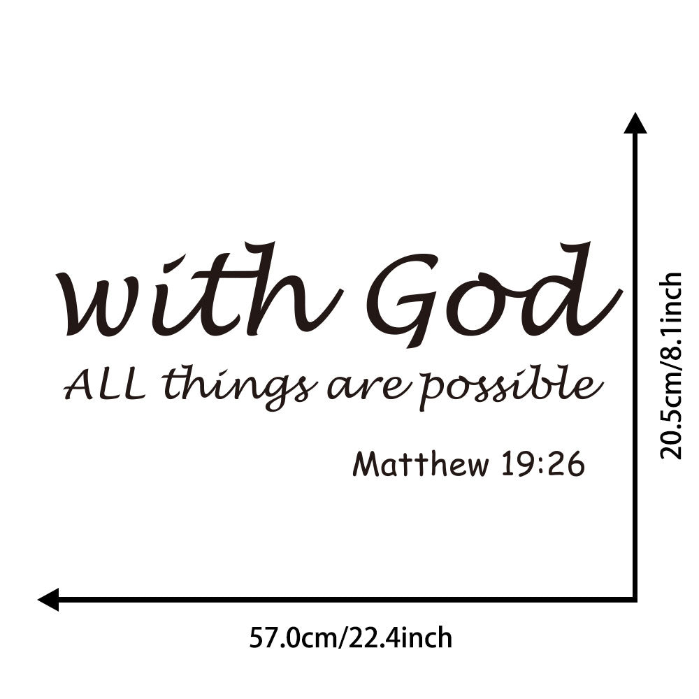 Bible  Wall Stickers : Living Room , Bedroom , Background Wall  and Decoration