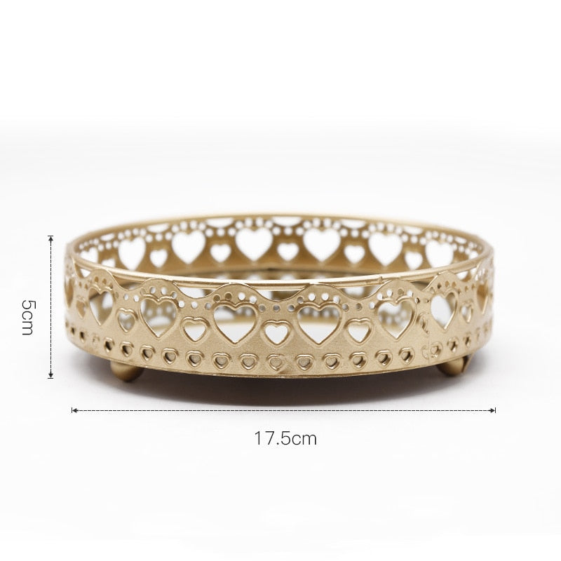 Luxury Glass Mirror Tray