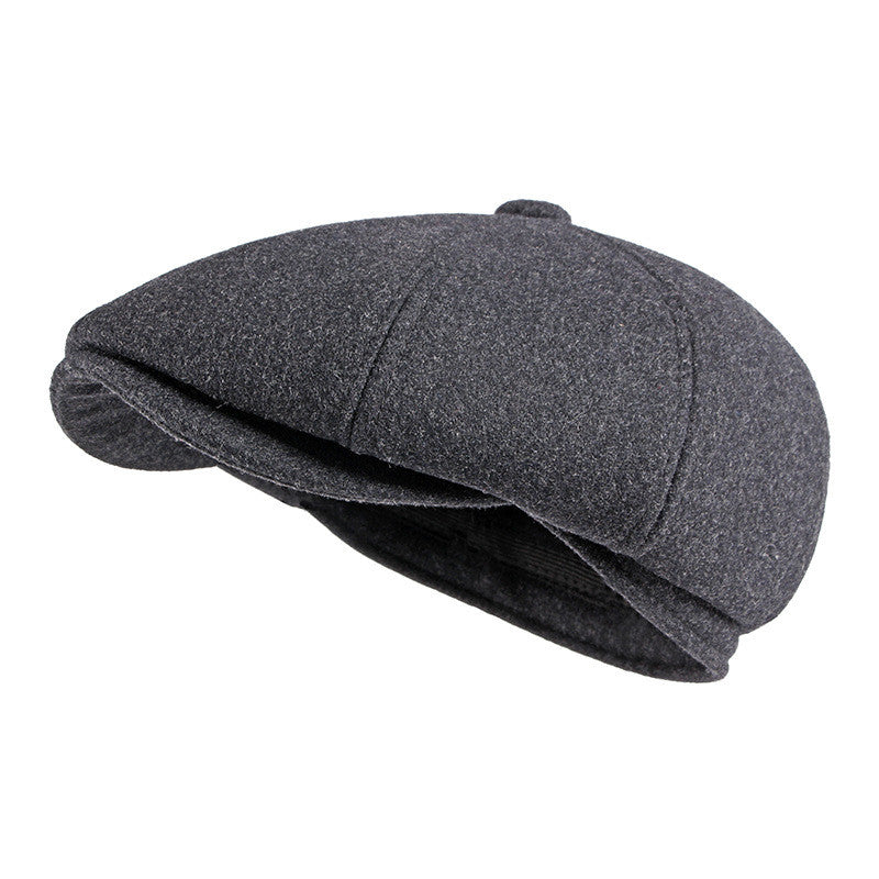 Men's Cap With Warm Ear Protection Beret