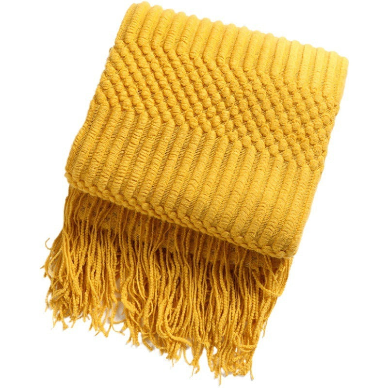 Knitted Blanket Bed Throw